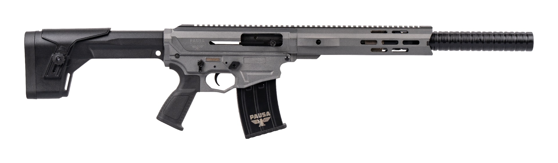 Panzer Arms Panzer Arms AR12 G5 Tactical 12 Gauge 18.5" Semi-Auto Shotgun w/Short Handguard, Grey