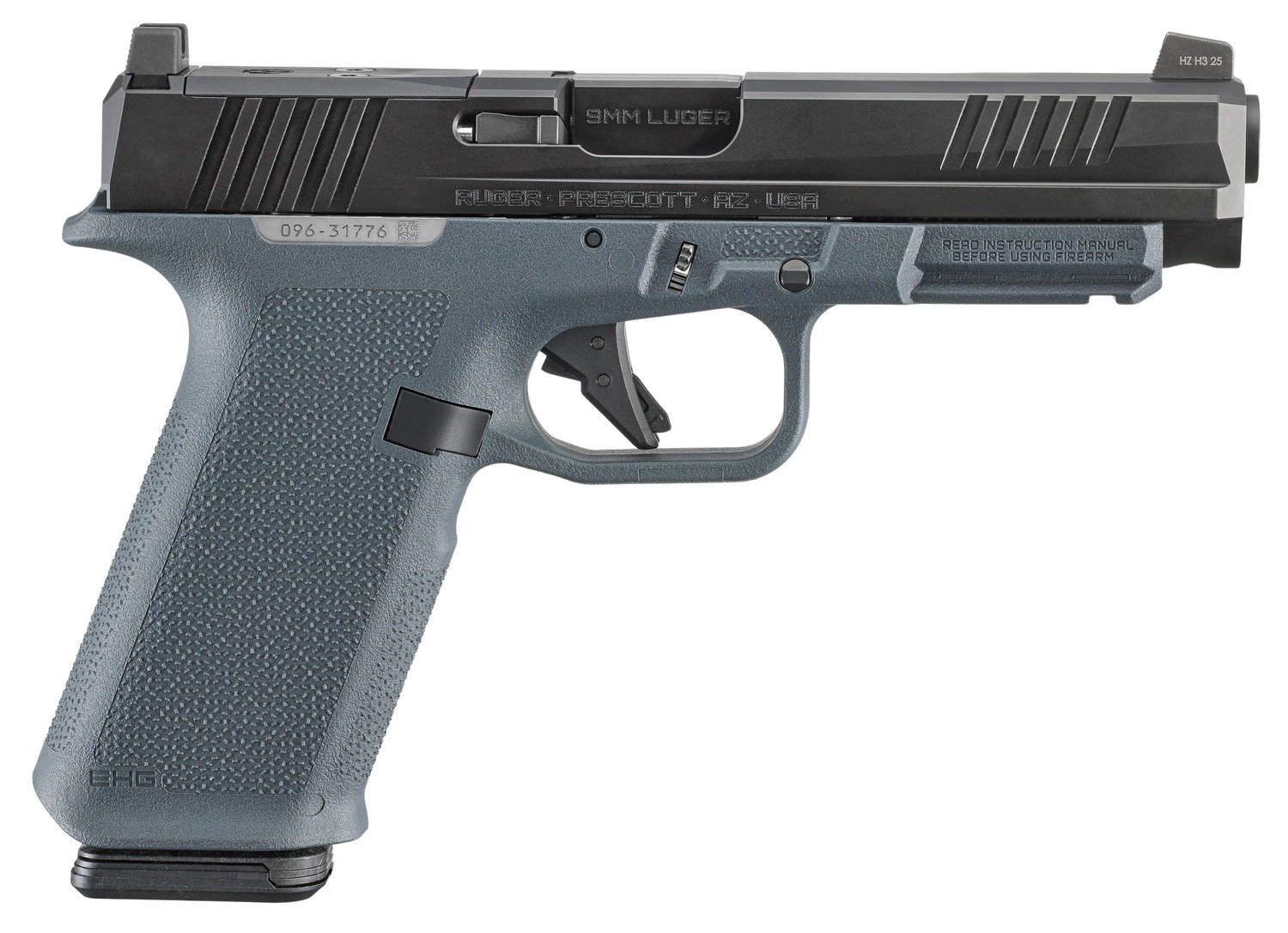 Ruger RXM 4.5" 9mm O.R. (2)17rd Handgun, Grey - 19443 - Ruger