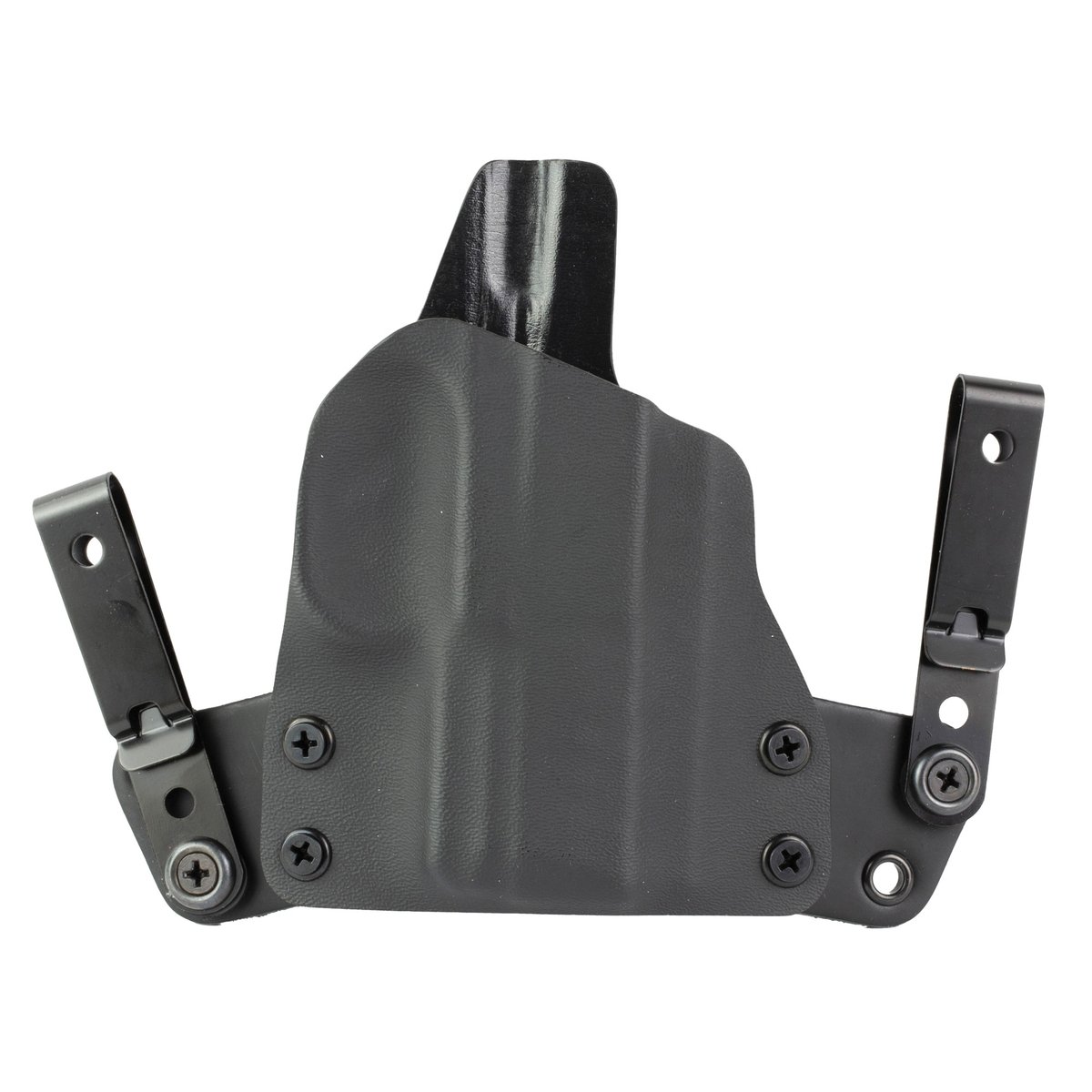BlackPoint Tactical Mini Wing FN America FN Reflex IWB Holster RH - Black Kydex/Leather, Slim and Secure Fit - 156564 - Black Point Tactical