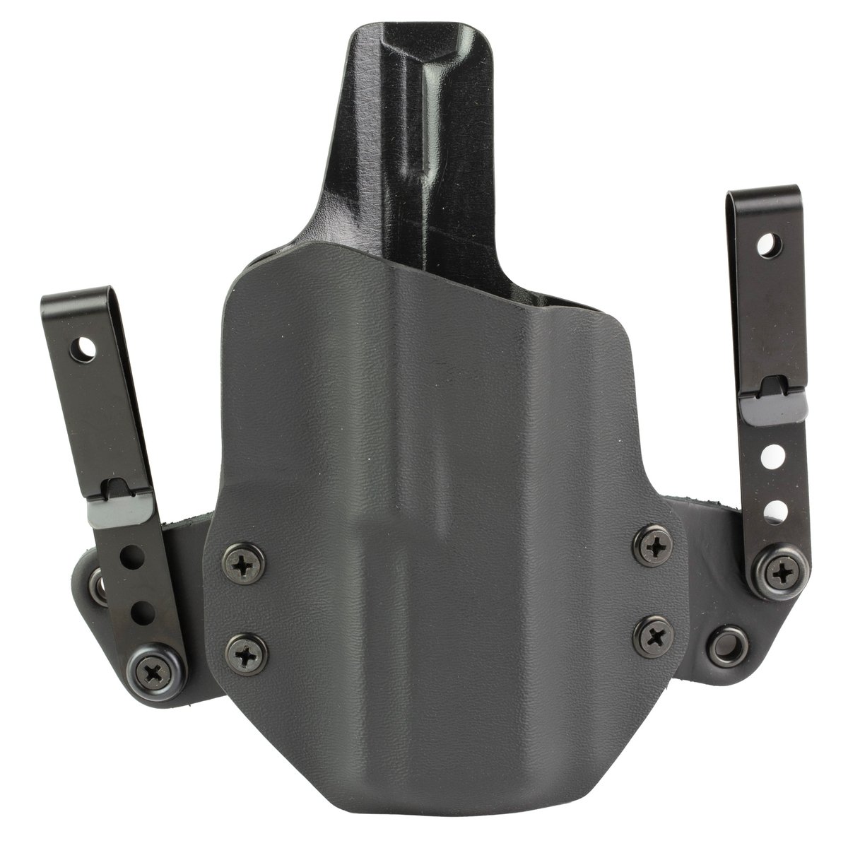 BlackPoint Tactical Mini Wing Springfield Echelon IWB Holster RH - Black Kydex/Leather, Compact and Secure Carry - 160923 - Black Point Tactical