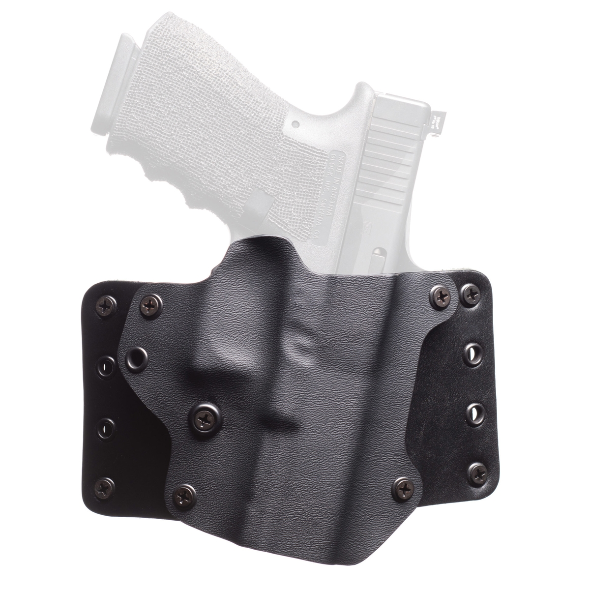 BlackPoint Tactical Leather Wing Sig Sauer P226 X-Five Legion OWB Holster RH - Black Kydex/Leather, Enhanced Comfort - 171981 - Black Point Tactical
