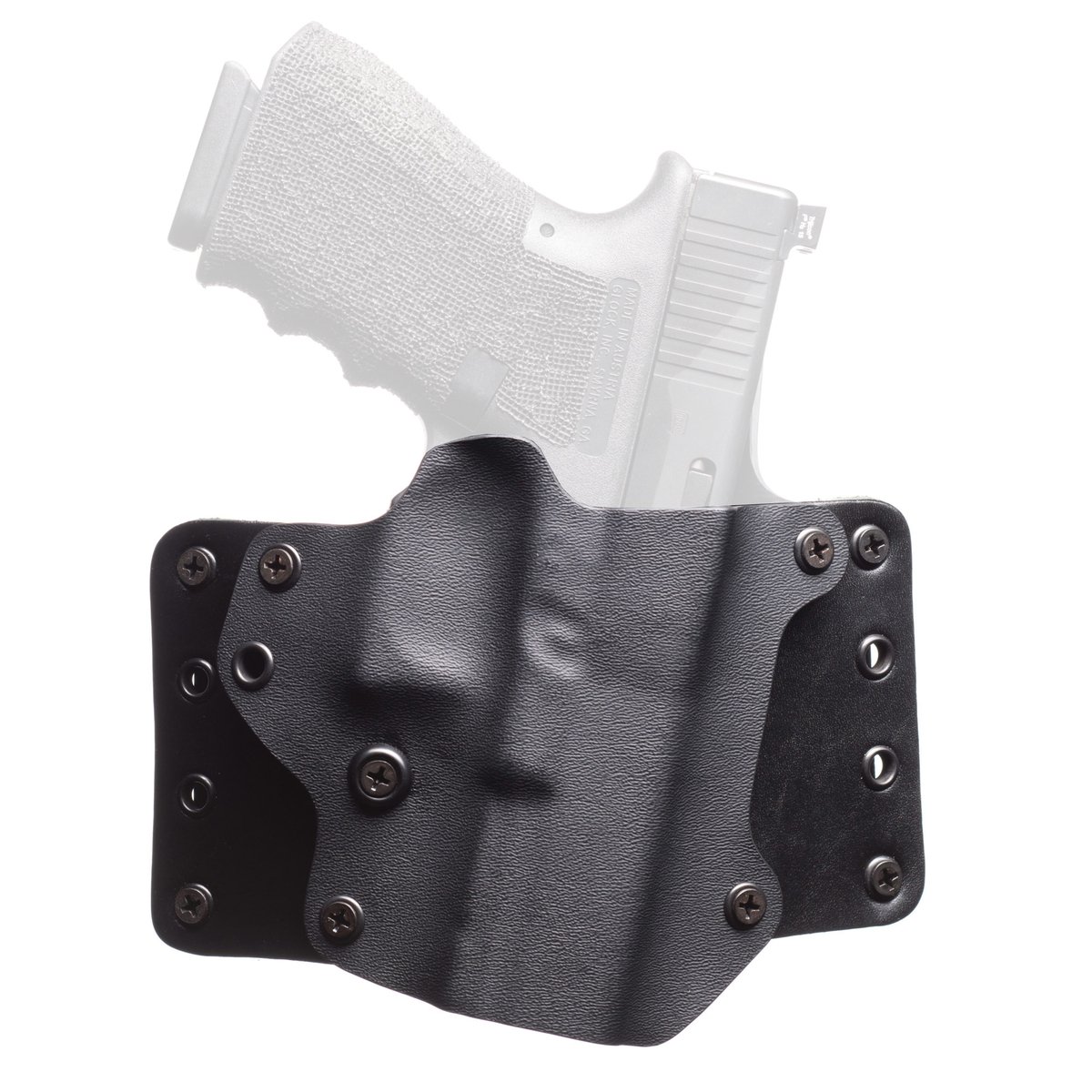 BlackPoint Tactical Leather Wing Sig Sauer P320-AXG Legion OWB Holster RH - Black Kydex/Leather, Perfect Fit and Durability - 171982 - Black Point Tactical