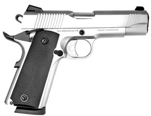 Tisas Pistol 1911 Carry 45ACP 4.25" 8rd, Stainless - 10100123 - Tisas