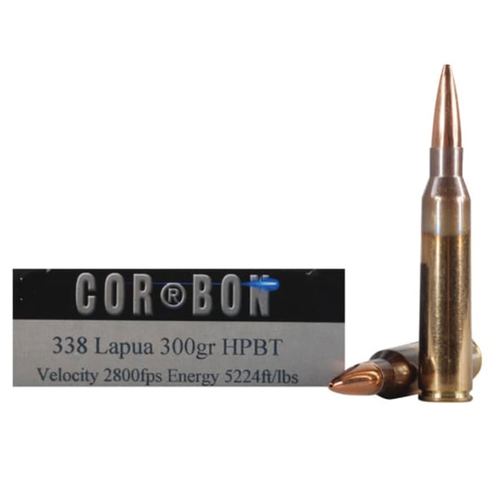 Corbon Performance Match .338 Lapua Magnum 300 gr JHPBT 20rds - Corbon
