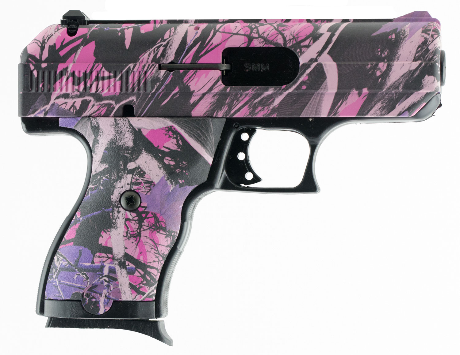 Hi-Point 9mm 8+1 Round Semi Auto Handgun, Pink Camouflage - 916PI - Hi-Point