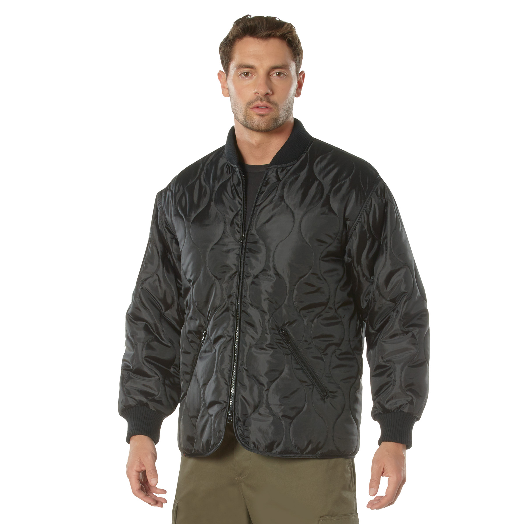 Rothco Rothco Concealed Carry Quilted Woobie Jacket - Black, Medium