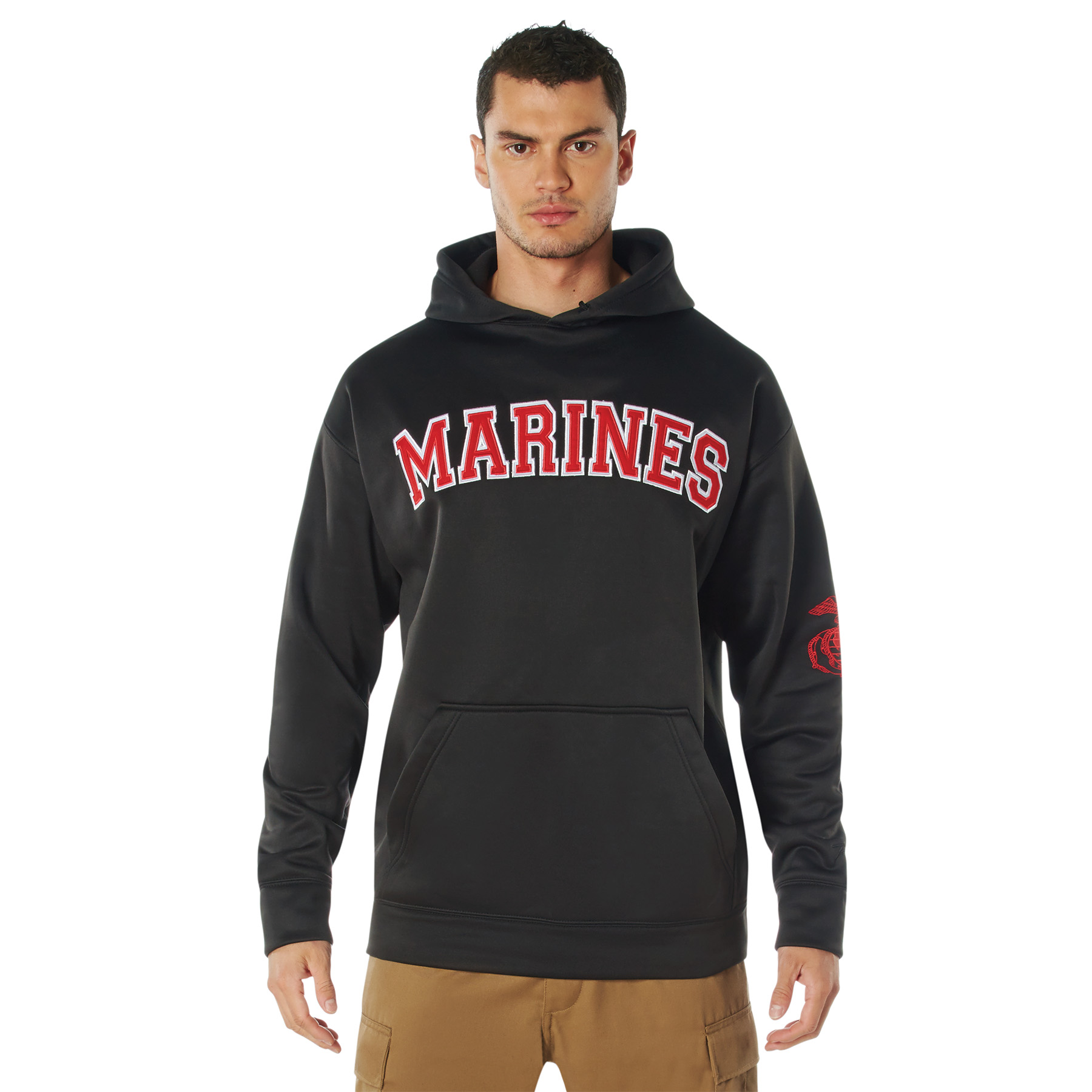 Rothco Embroidered Pullover Hoodies - X-Large, Emblem Marines - Rothco