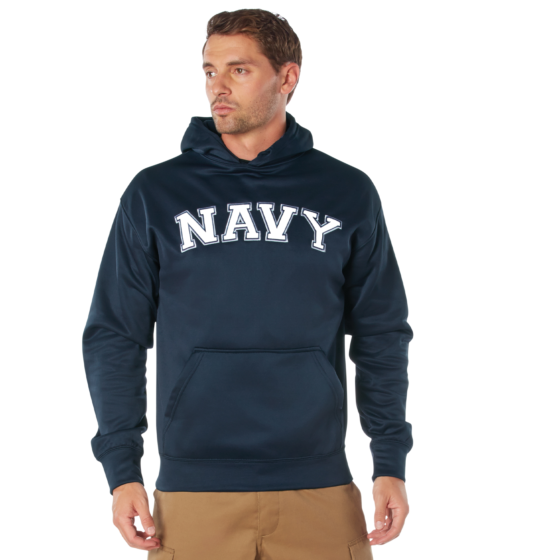 Rothco Rothco Embroidered Pullover Hoodies - Small, Emblem Navy