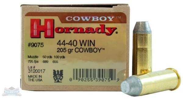 Hornady 44-40 Winchester 205gr Cowboy Custom Pistol Ammunition 20rds - 9075 - Hornady