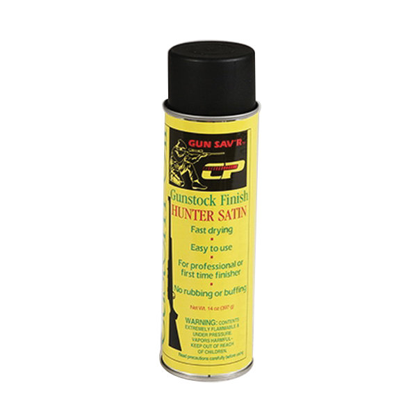 Chem-Pak Gun Sav'r Hunter Satin Custom Oil Gunstock Finish, 14 oz Aerosol Can Clear - Chem-Pak