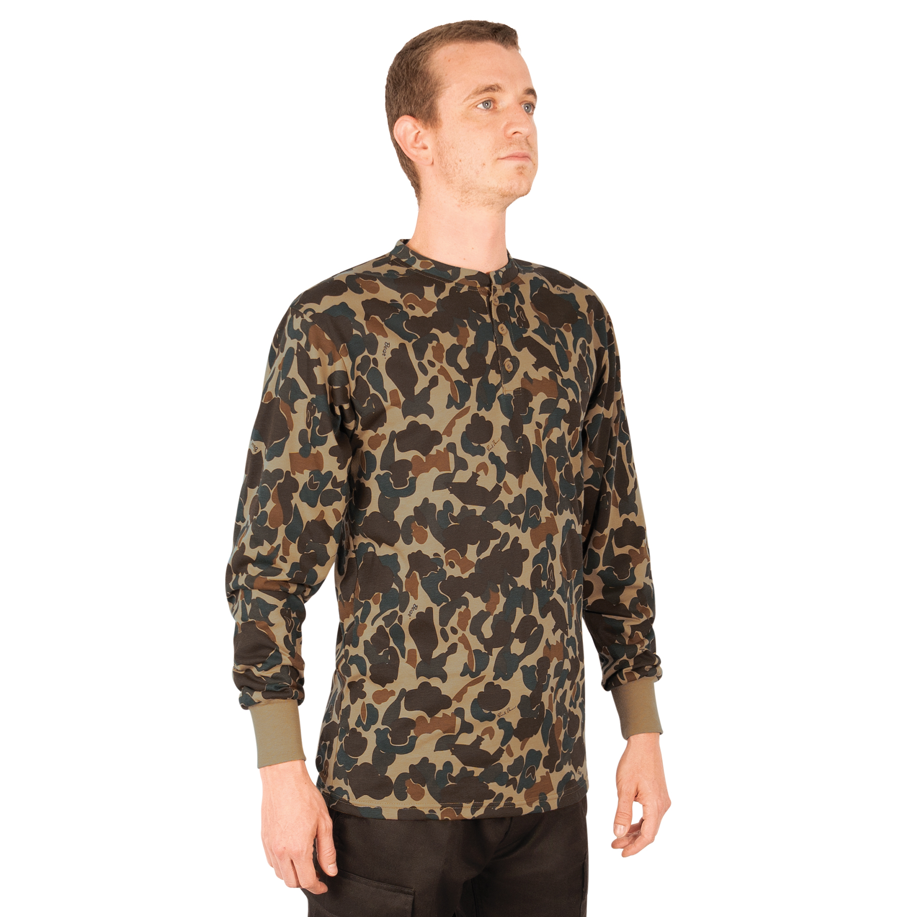 Rothco Rothco Long Sleeve Henley T-Shirt - Fred Bear Camo, X-Large