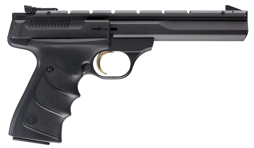 Browning Buck Mark Contour URX 22 LR Pistol 10 Round Semi Auto Blowback CA Compliant, Matte Blue - 051421490 - Browning