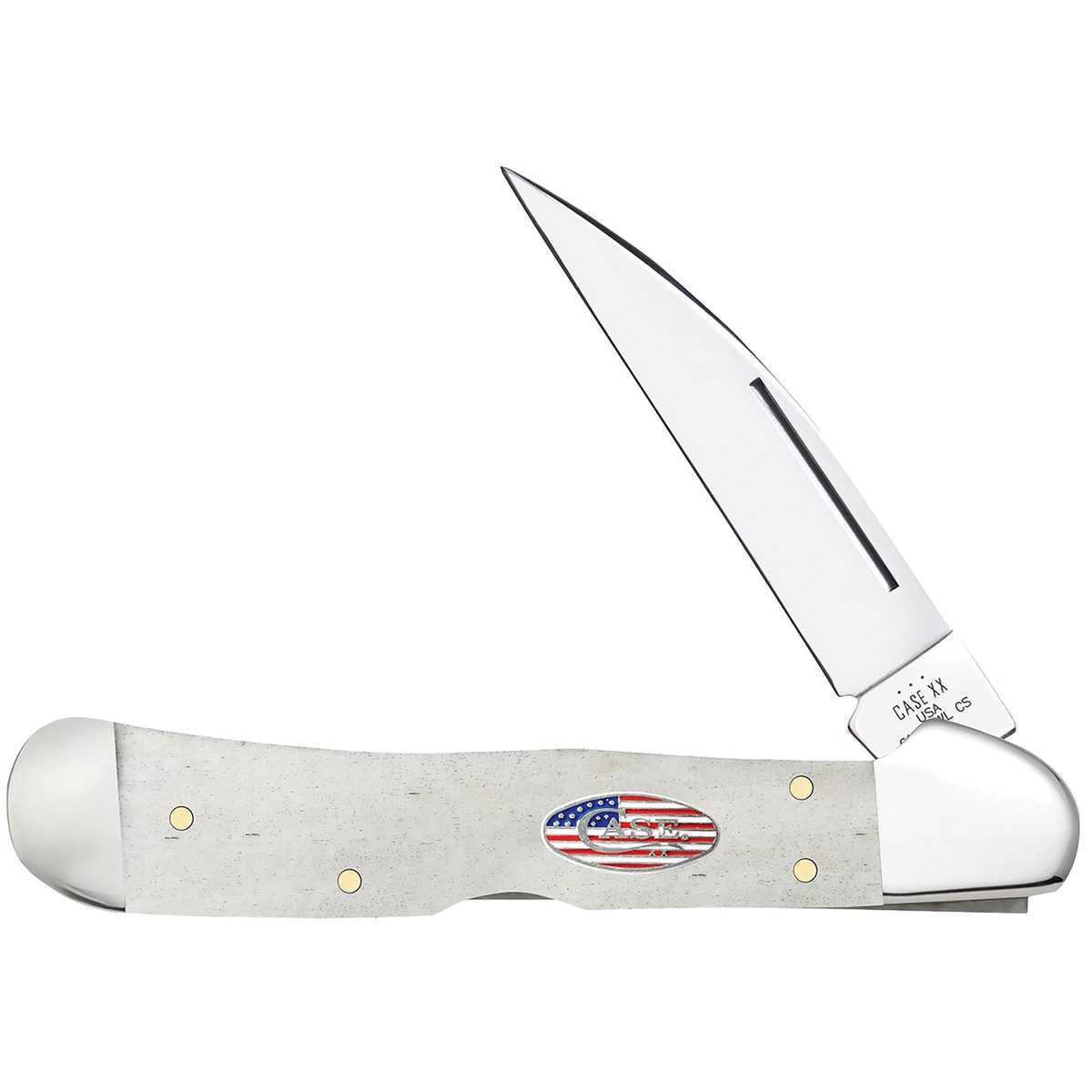 Case Copperlock Folding Knife Wharncliffe Natural - Durable, Lightweight and Reliable Handle - 14095 - Case Knives