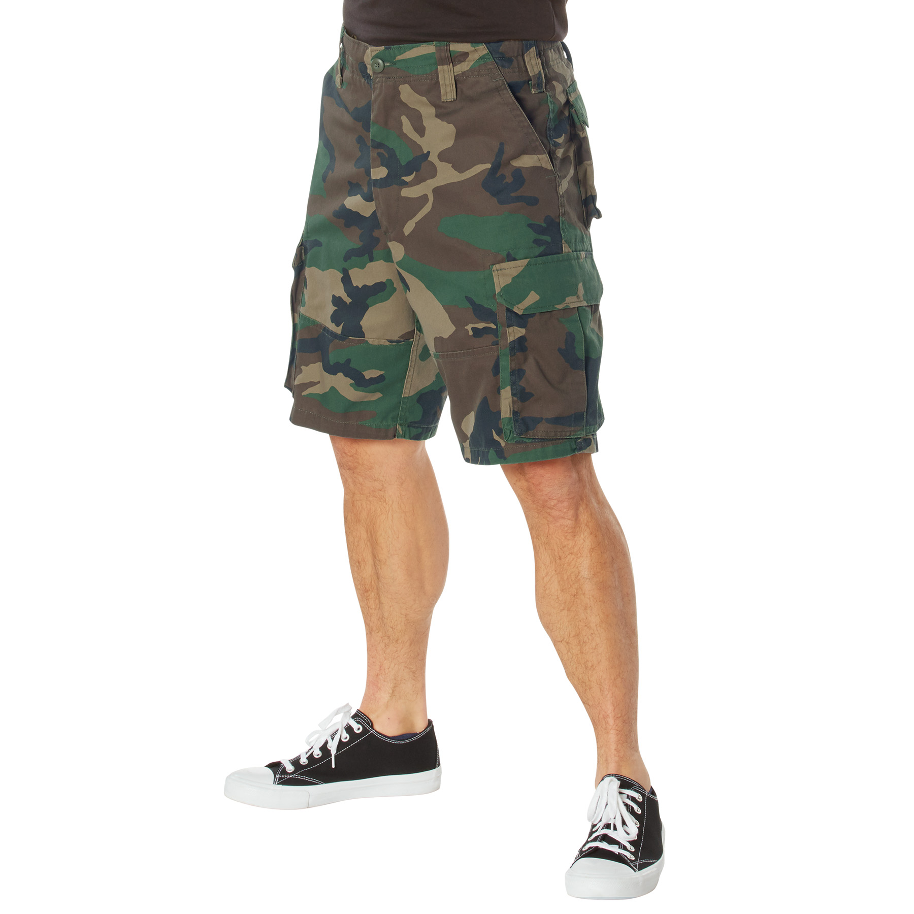 Rothco Rothco Vintage Paratrooper Cargo Shorts - Woodland Camo, Medium