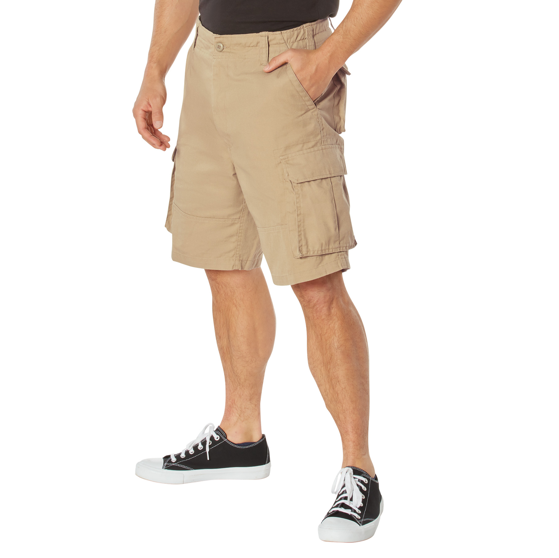 Rothco Rothco Vintage Paratrooper Cargo Shorts - Khaki, Medium