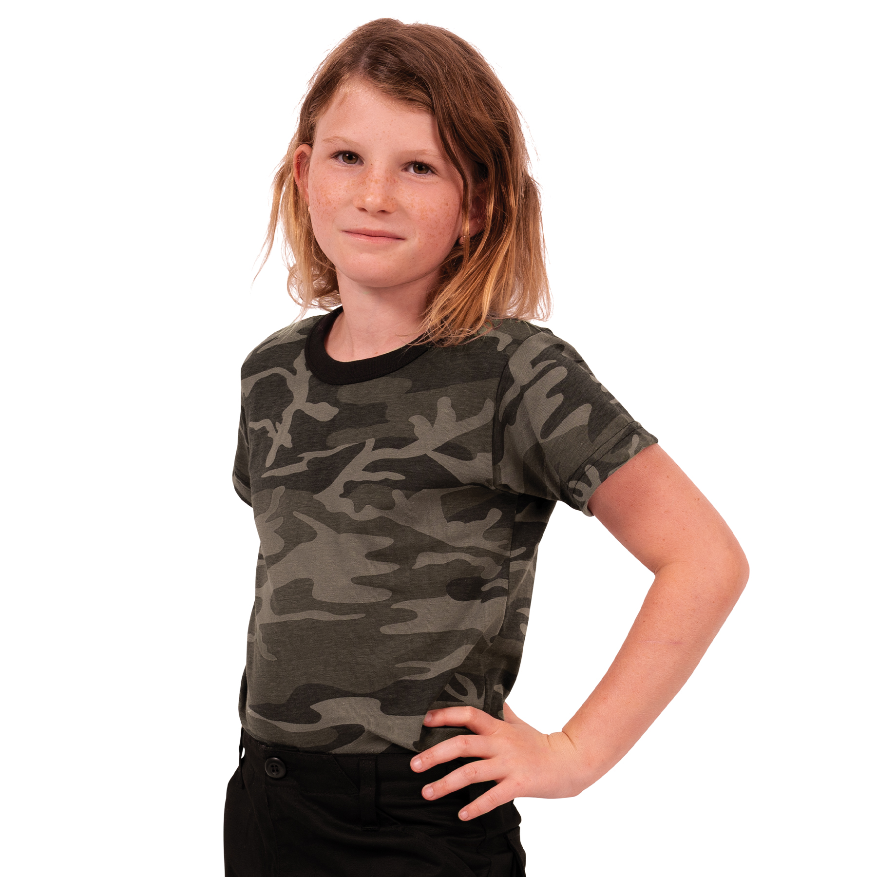 Rothco Rothco Kids Camo T-Shirt - Black Camo, X-Small