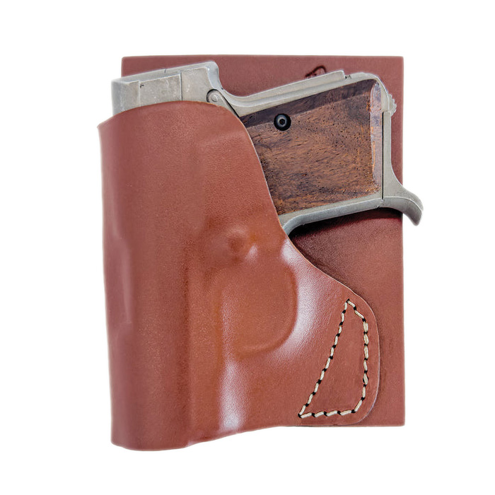 Hunter Company 2500 Series Taurus TCP Pocket Holster RH - Chestnut Tan Leather SZ 6, Compact and Classic Design - 2500-6 - Hunter Company