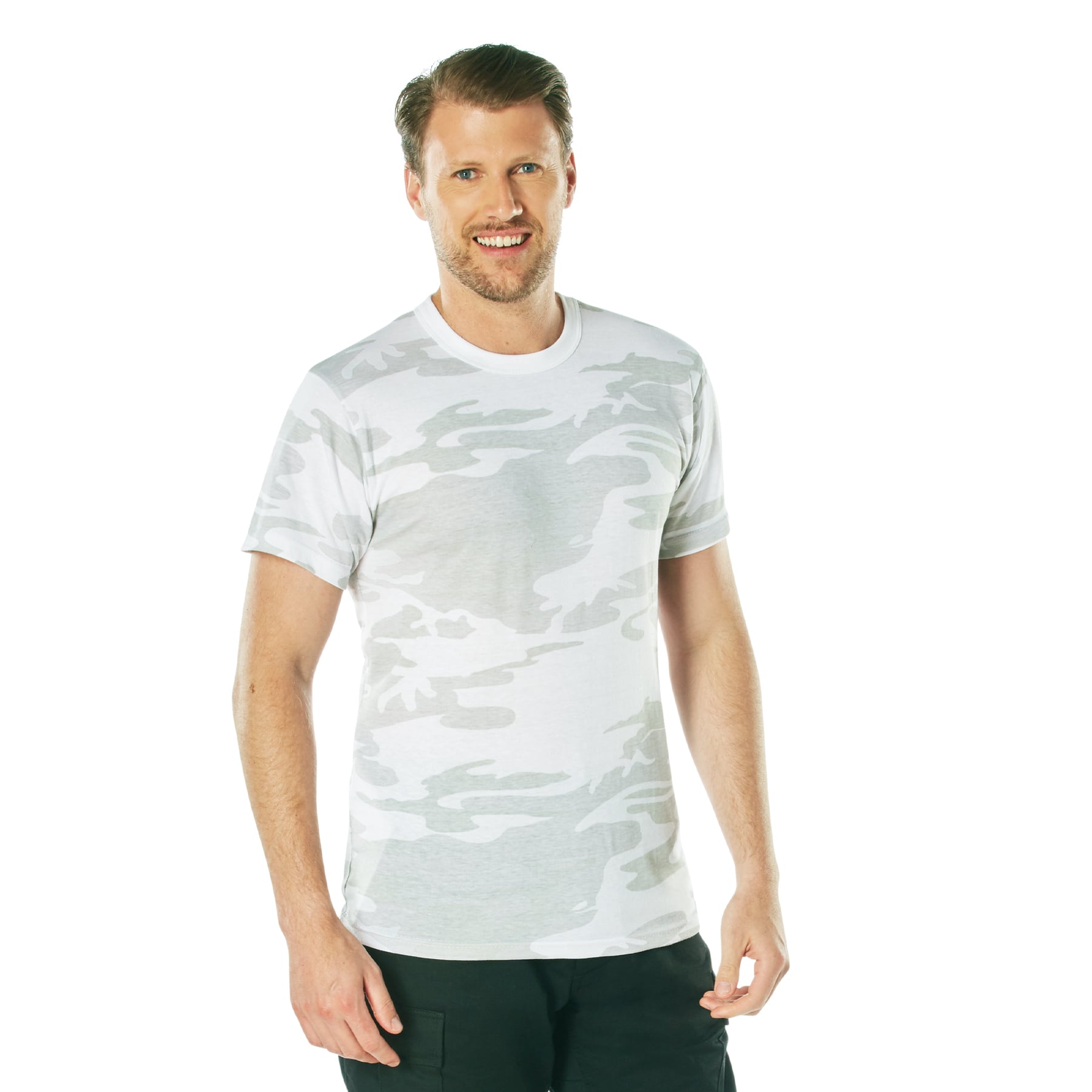 Rothco Camo T-Shirt - White Camo, X-Large