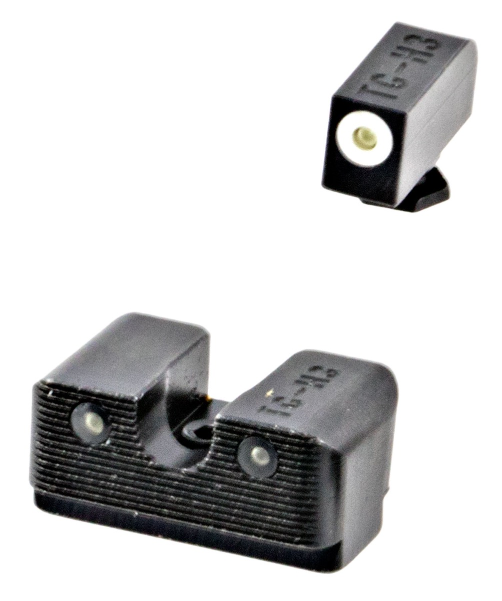 TruGlo Tritium Pro Glock High Sight Set, White - Truglo