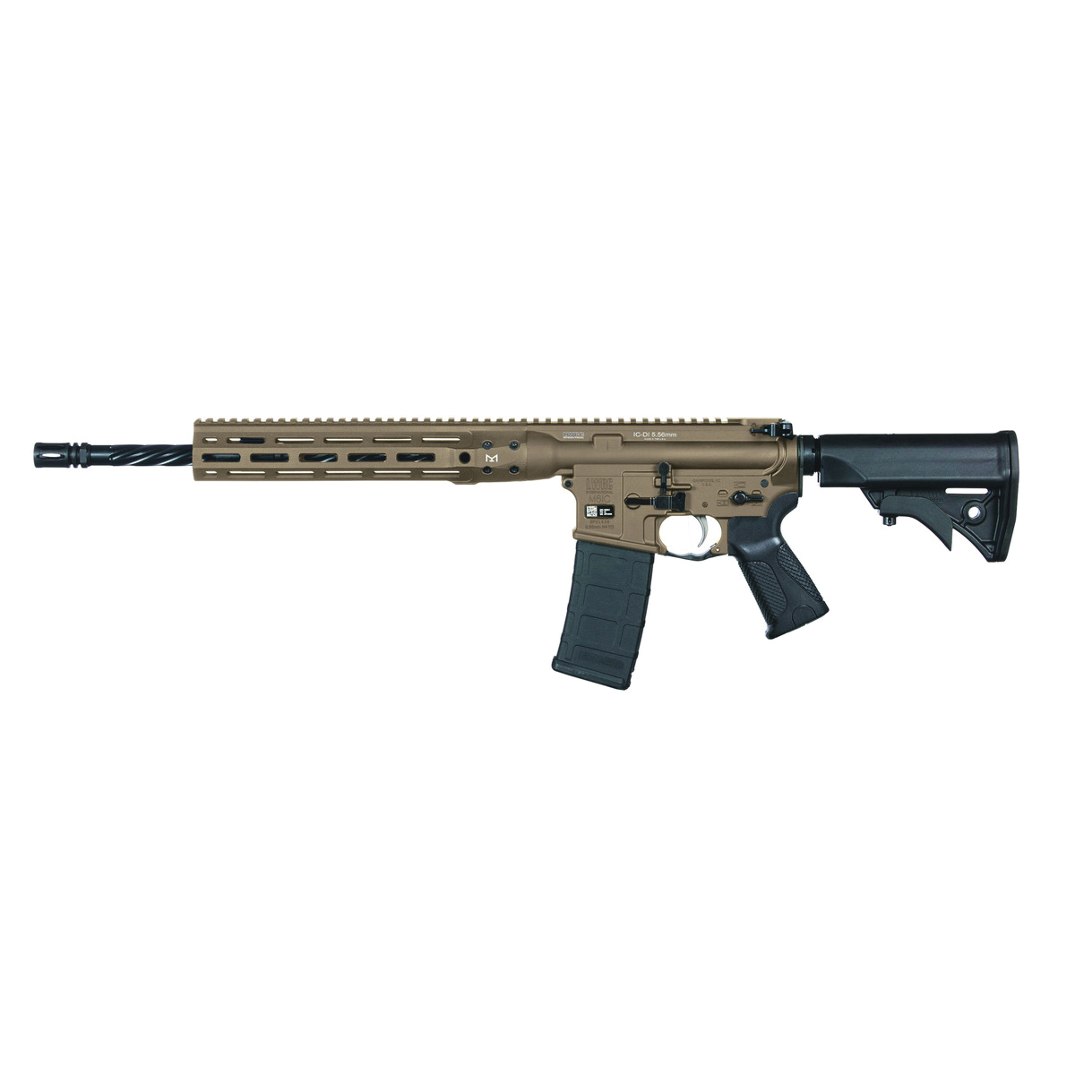 LWRC DI Rifle - 5.56 - 16" - Burnt Bronze - ICDIR5BB16ML - Lwrc