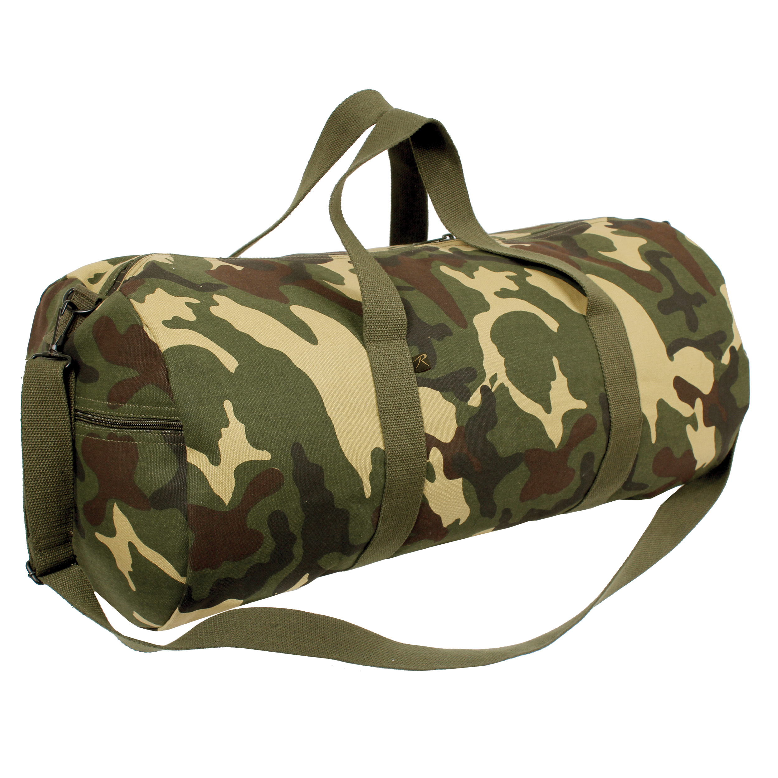 Rothco Rothco Canvas Shoulder Duffle Bag - Woodland Camo, 19 In