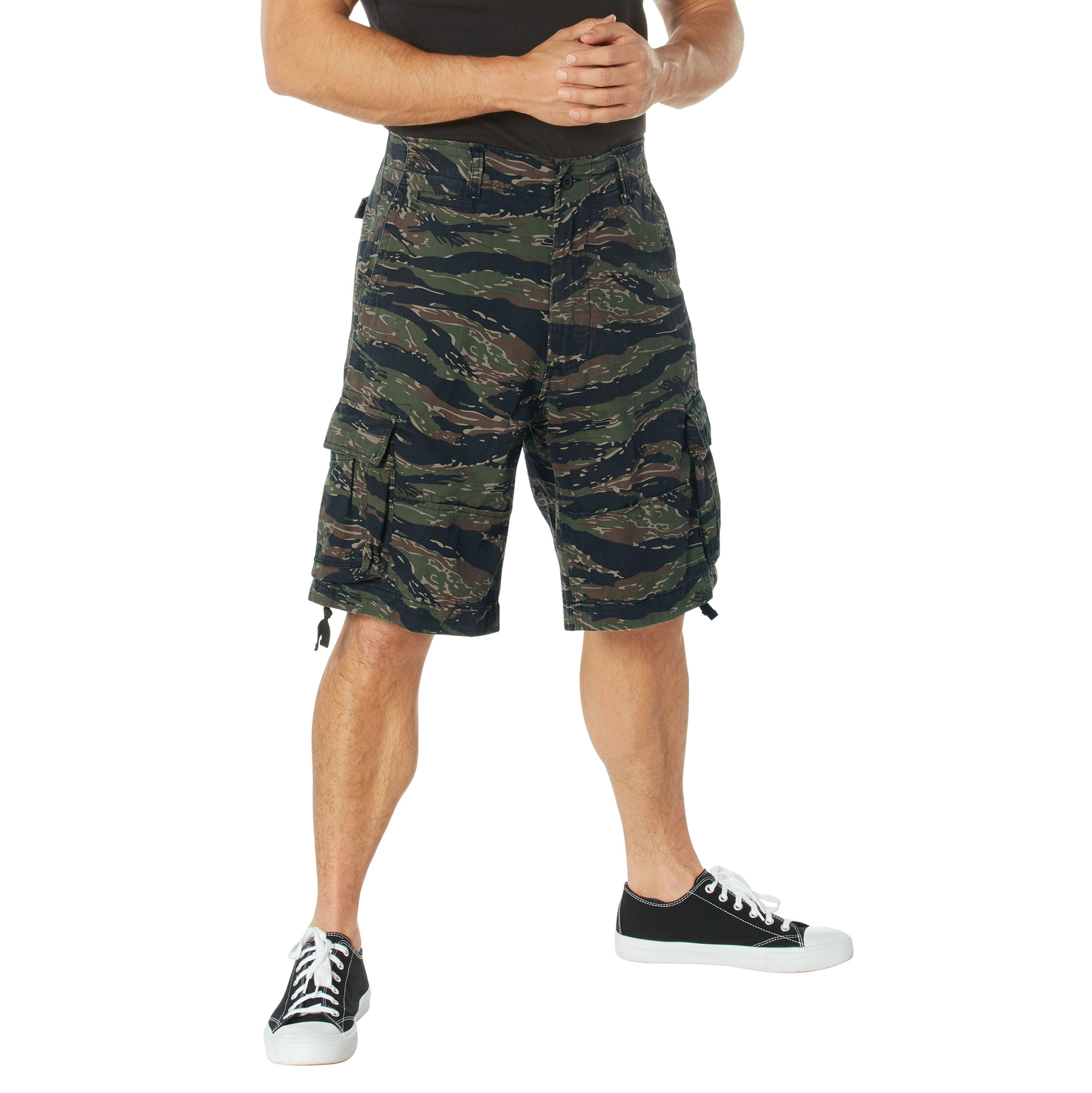 Rothco Rothco Vintage Utility Cargo Shorts - Tiger Stripe Camo, X-Large