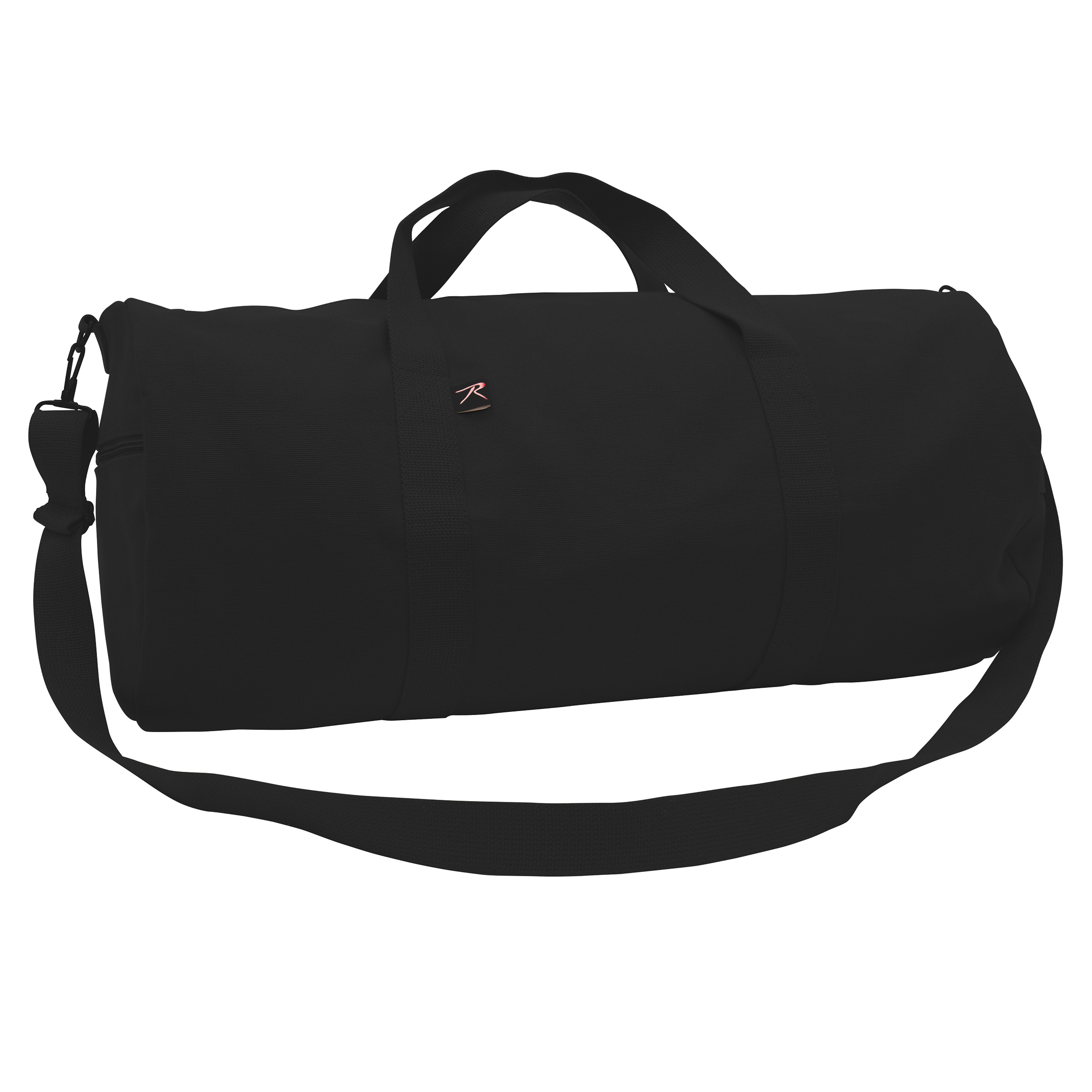 Rothco Canvas Shoulder Duffle Bag - Black, 19 In - Rothco