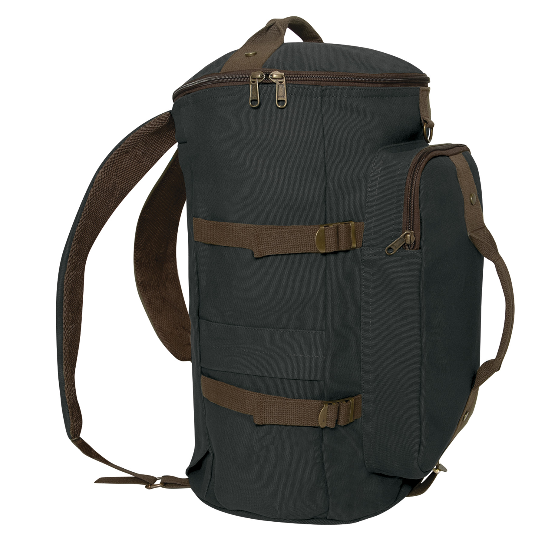 Rothco Rothco Convertible Canvas Duffle - Backpack - 19 Inches, Charcoal Grey