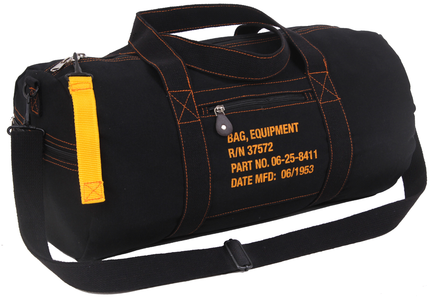 Rothco Rothco Canvas Equipment Bag - Black, 19 In