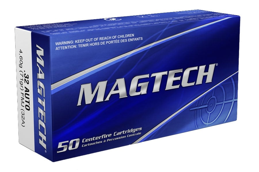 Magtech 32 Auto/ACP 71gr FMHJ Ammunition 50rds - 32A - Magtech