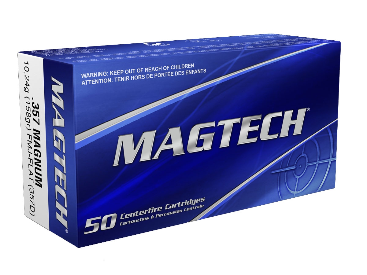 Magtech 357 Magnum 158gr FMJ Ammunition 50rd/box - 357D - Magtech