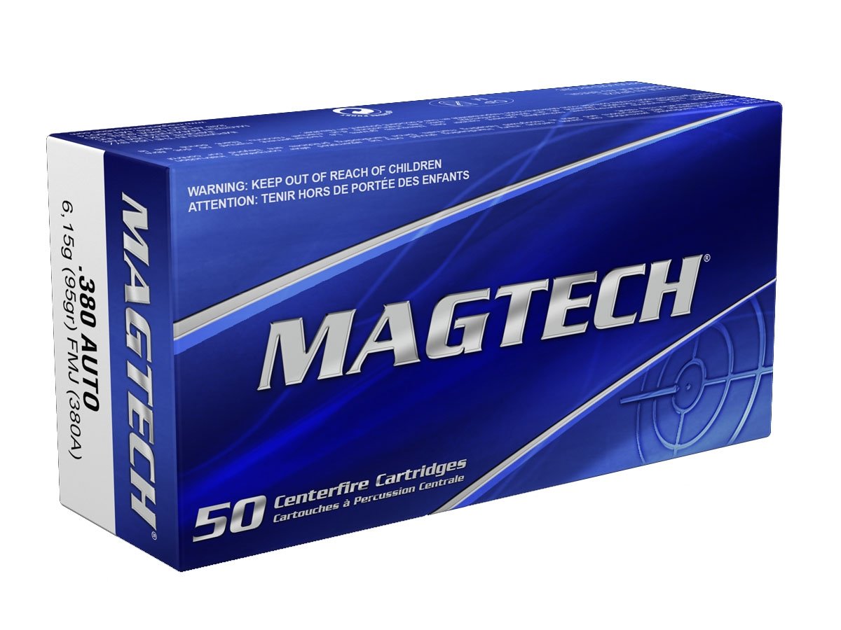 Magtech 380 Auto/ACP 95gr FMJ Ammunition 50 rds - 380A - Magtech