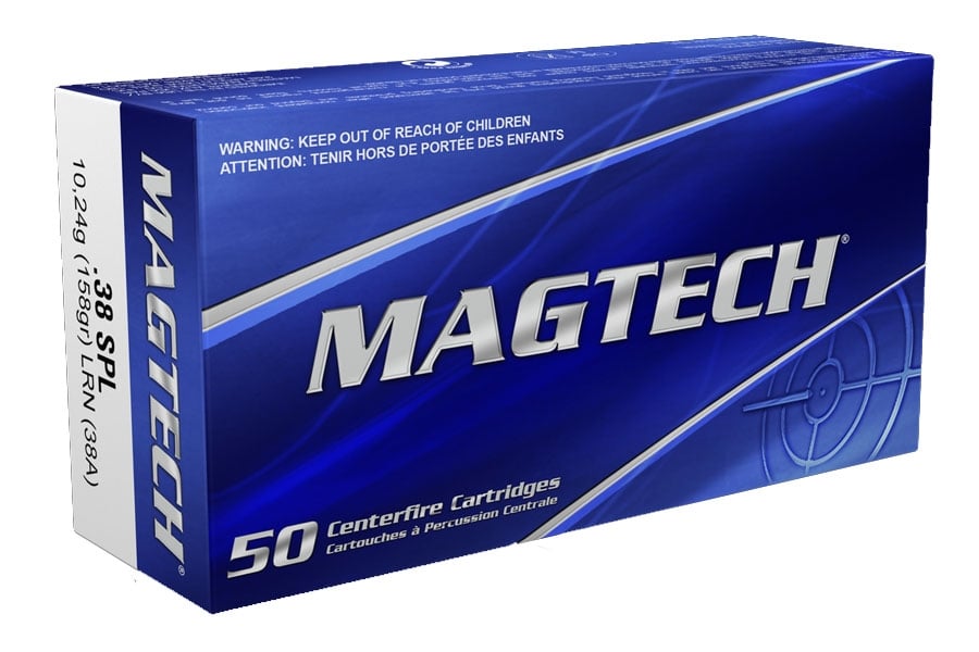 Magtech 38 Special 158gr LRN Ammunition 50rds - 38A