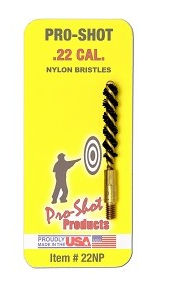 Pro-Shot .22 Cal. Nylon Bristle Pistol Brush 22NP - Proshot