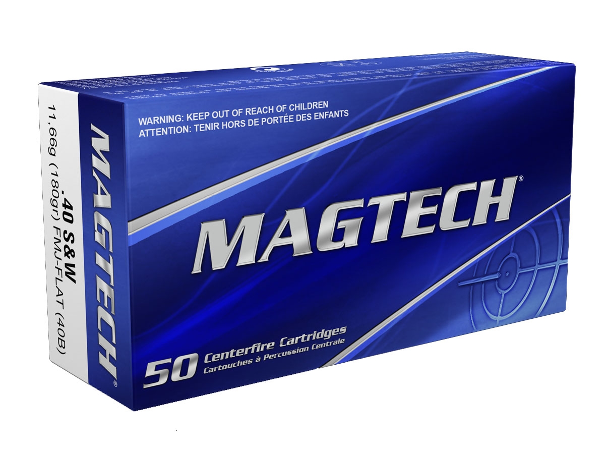 Magtech 40 S&W 180gr FMJ Ammunition 50rds - 40B - Magtech