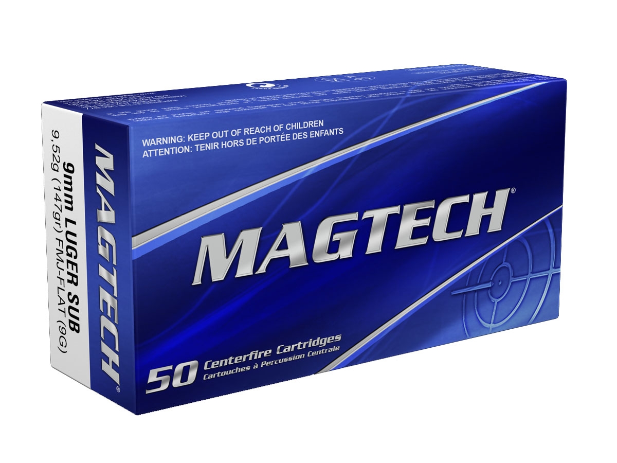 Magtech 9mm Ammo 147 Grain FMJ 50rds - 9G - Magtech