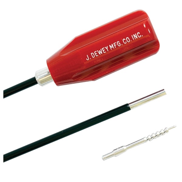 J Dewey Rods #8-32 Female 40" .27 Cal Copper Eliminator Cleaning Rod - J Dewey Rods