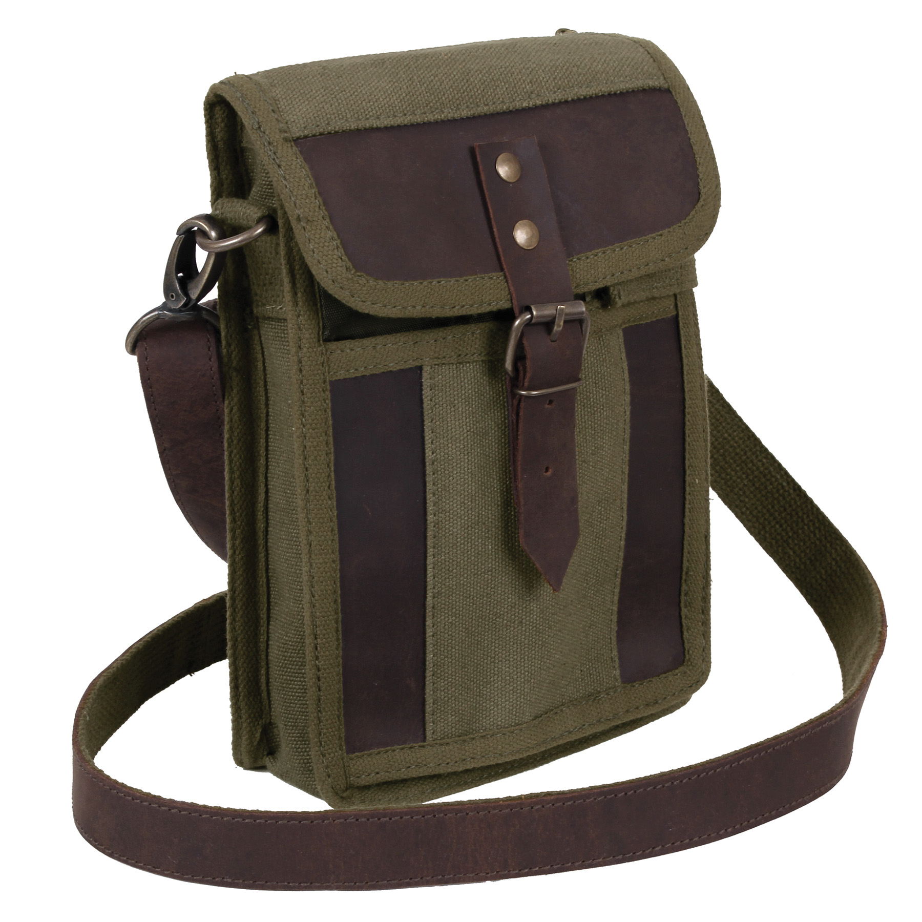 Rothco Rothco Canvas Travel Portfolio Bag With Leather Accents