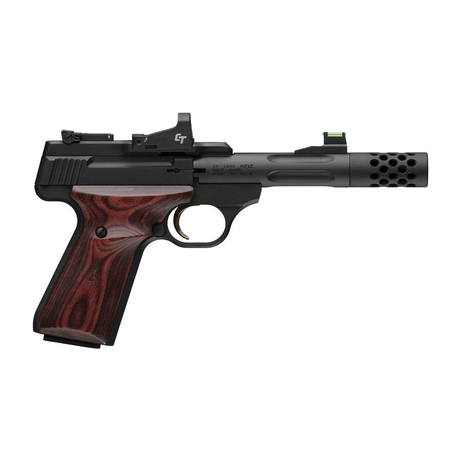 Browning Buck Mark Hunter Rosewood Red-Dot .22LR 4.40" Pistol 10rds, Black - 051592490 - Browning