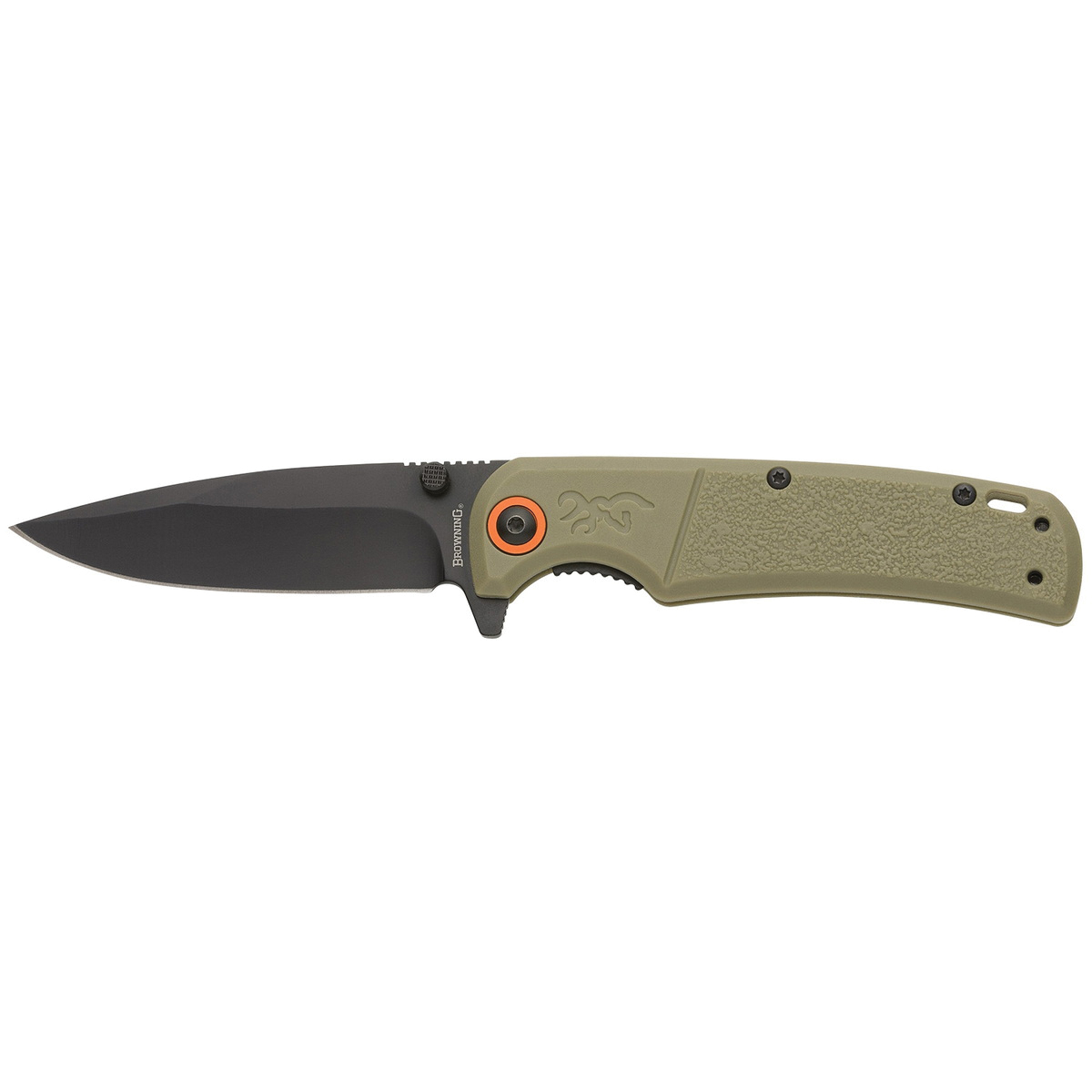 Browning Buckmark Slim EDC Folding Knife Drop Point Sage Green - Durable, Lightweight and Reliable Handle - 3220513