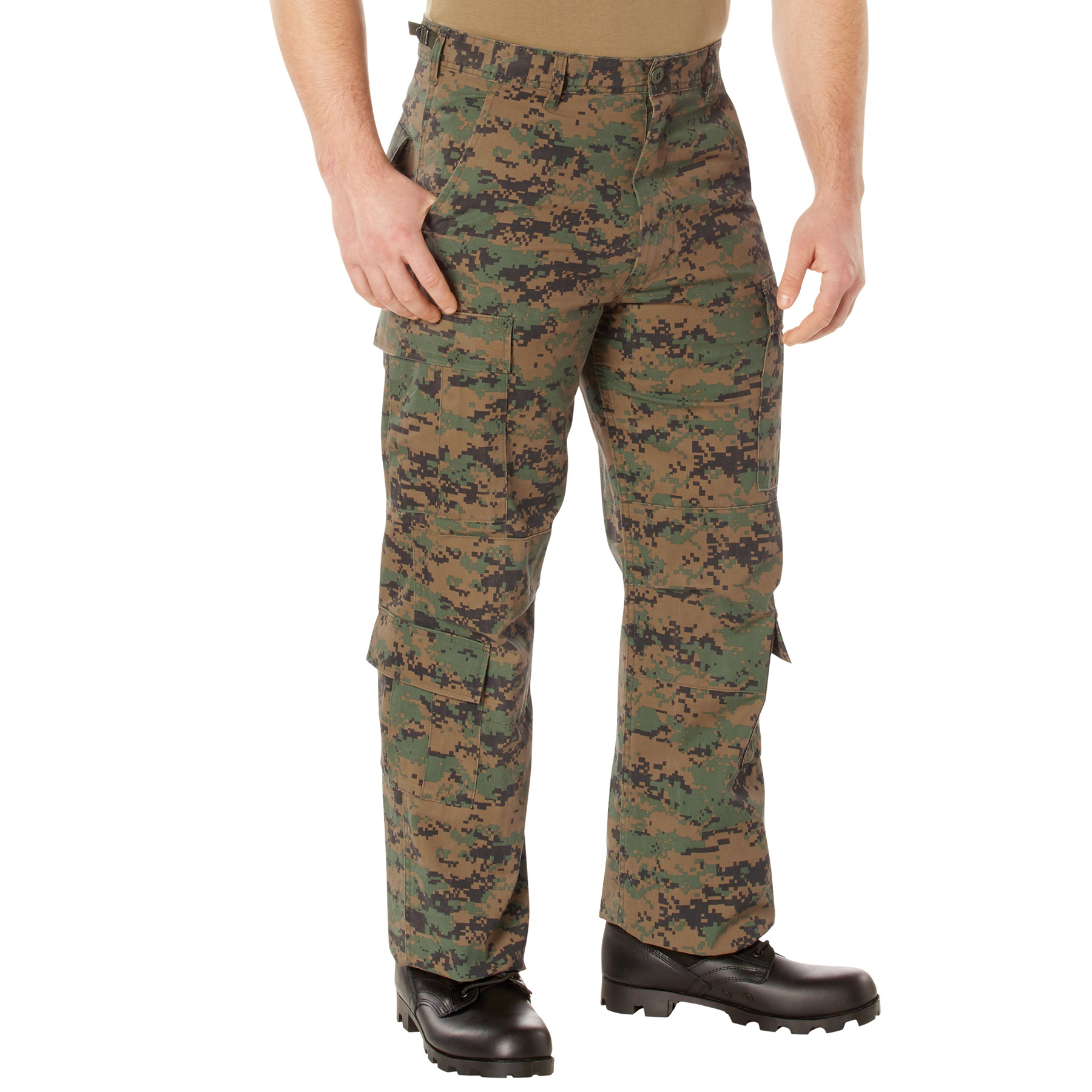 Rothco Rothco Vintage Paratrooper Cargo Fatigue Pants - Woodland Digital Camo, Small