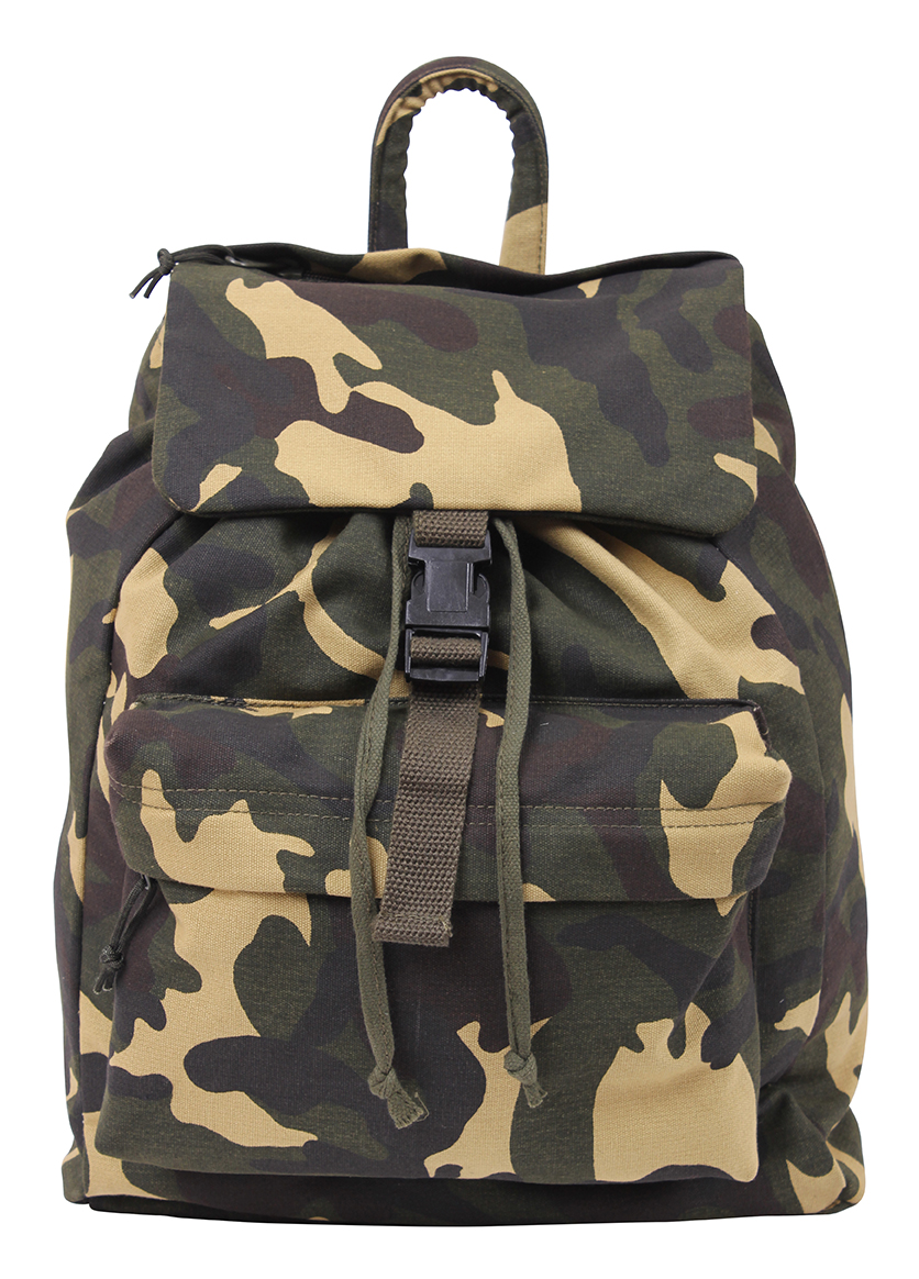 Rothco Rothco Canvas Daypack - Woodland Camo
