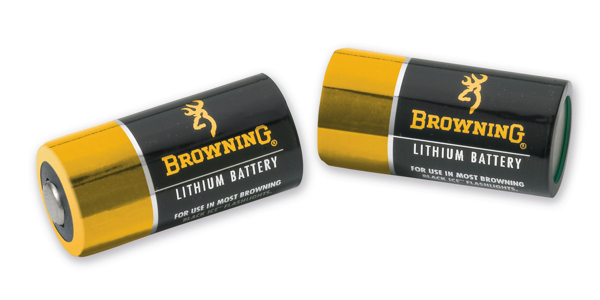 Browning 3 V High Performance CR123A Lithium Non-Rechargeable Battery, 2/pack - 3742000
