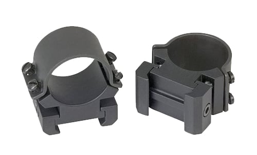 Weaver Sure Grip Windage 1" High Steel Strap Aluminum Saddle Non-Detachable Adjustable Scope Ring, Matte Black - 49144