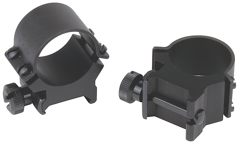 Weaver Sure Grip 1 inch High Aluminum Tactical Style Scope Ring, Matte Black - 49164 - Weaver