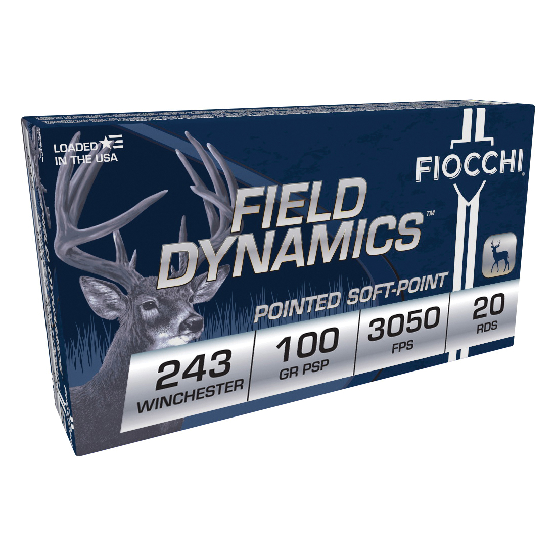 Fiocchi Field Dynamics .243 Winchester 100 gr SP 20rds - Fiocchi