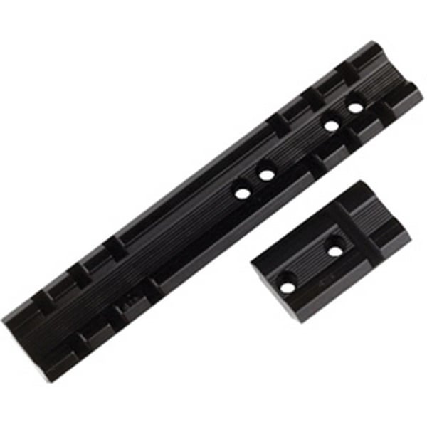 Weaver Anschutz Mark 12 Aluminum Top Mount Standard Rear/Front 2-Piece Scope Base, Gloss Black - 48016