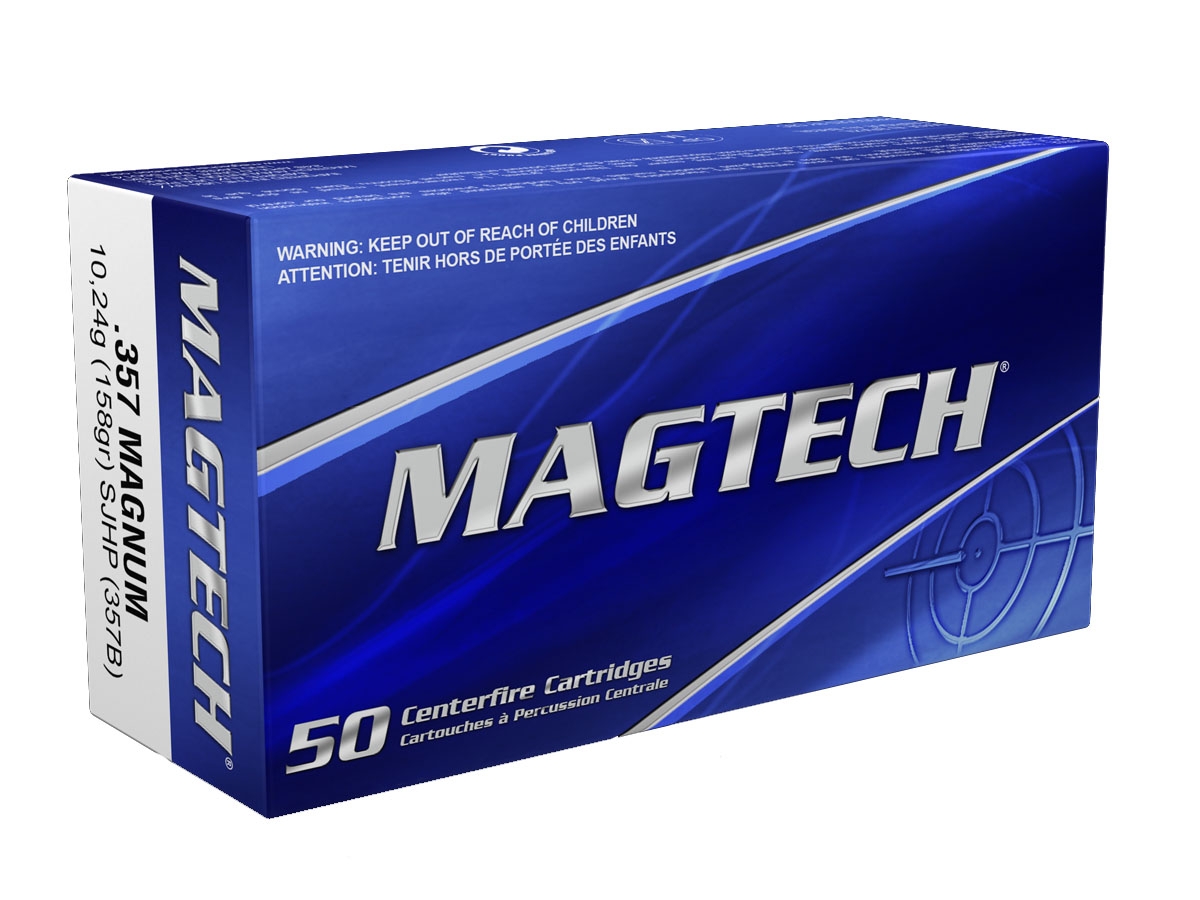 Magtech 357 Magnum 158gr SJHP Ammunition 50rds - 357B - Magtech