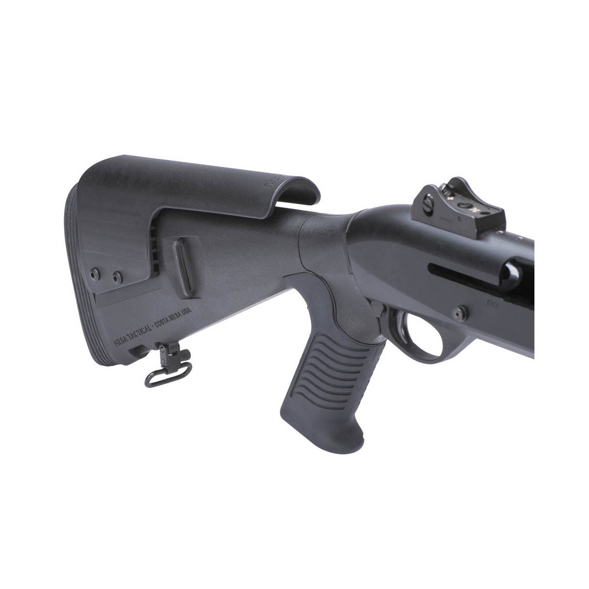 Mesa Tactical Urbino Pistol Grip Stock Fits Benelli M1/M2 w/Limbsaver and Riser, Black - Mesa Tactical