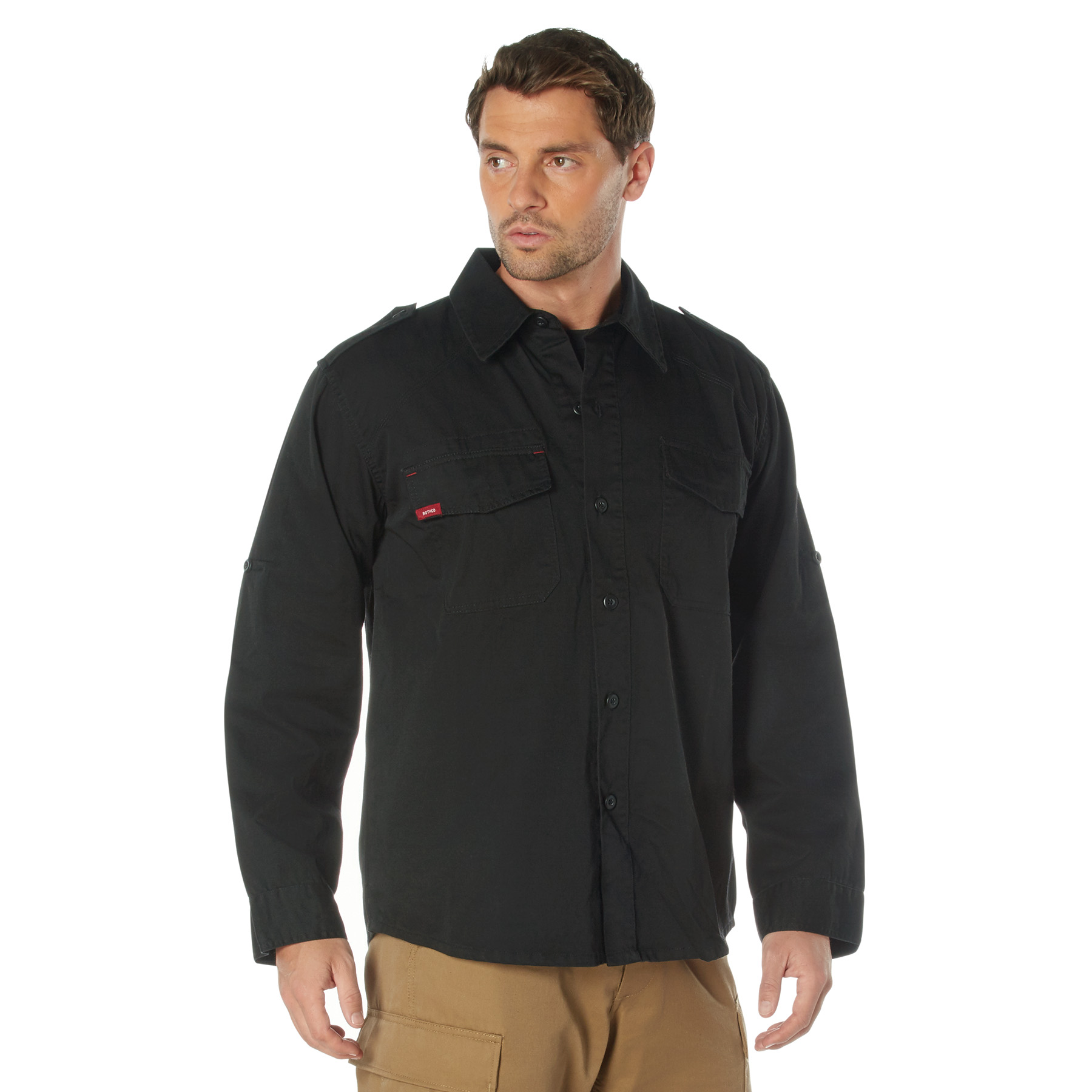 Rothco Rothco Vintage Fatigue Shirt - Black, 3X-Large